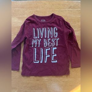 5T “Living My Best Life” long sleeve - The Children’s Place